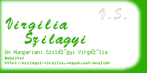 virgilia szilagyi business card
